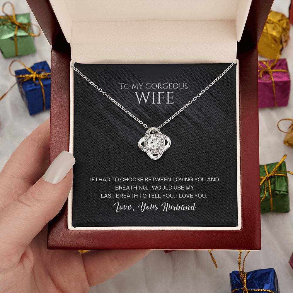 Wife Love Knot Necklace