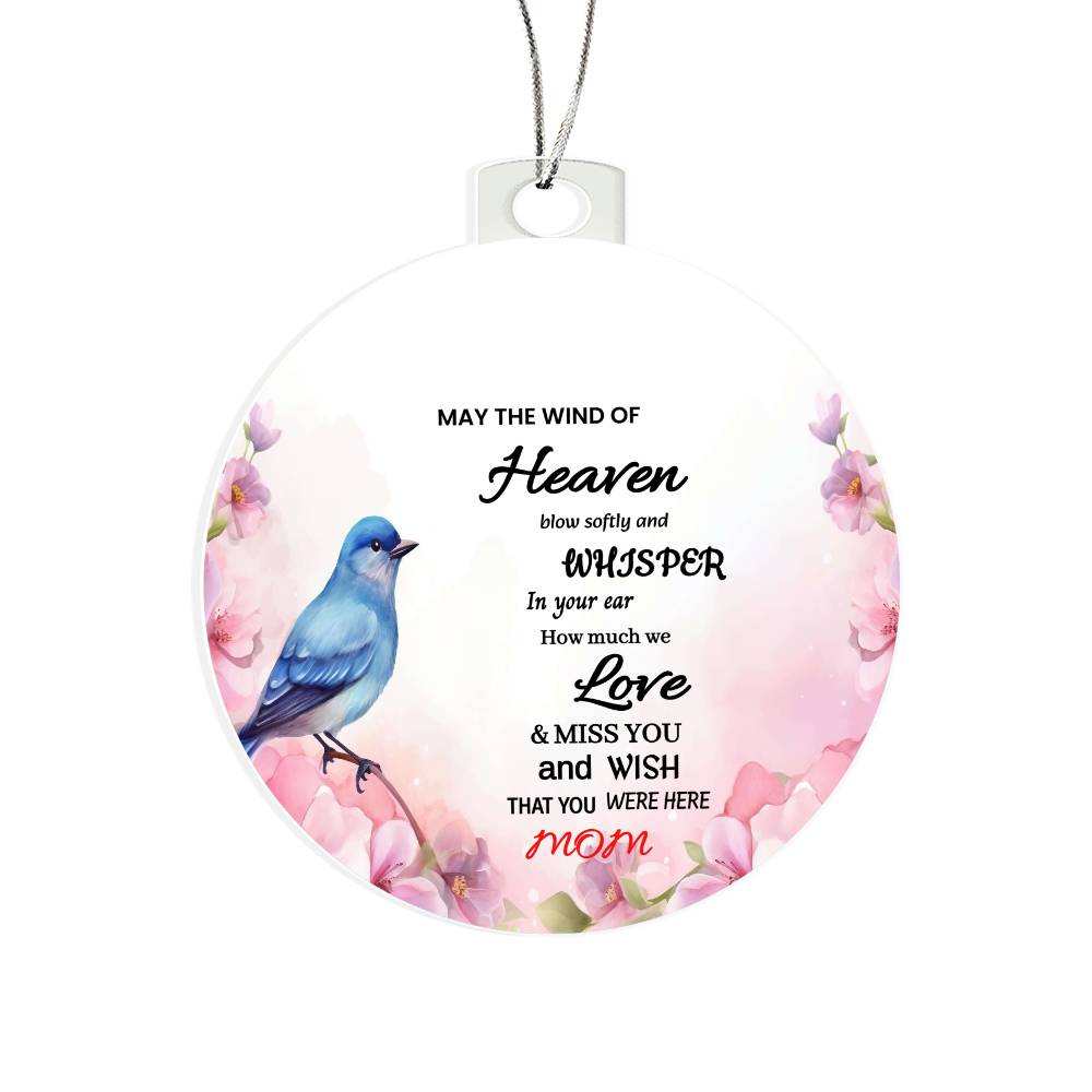 MOM in heaven Acrylic Ornament