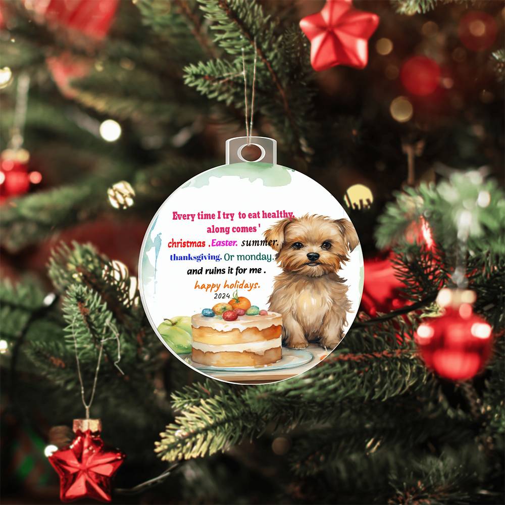 Dog Acrylic Ornament