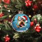 3D Dog christmas  Acrylic Ornament