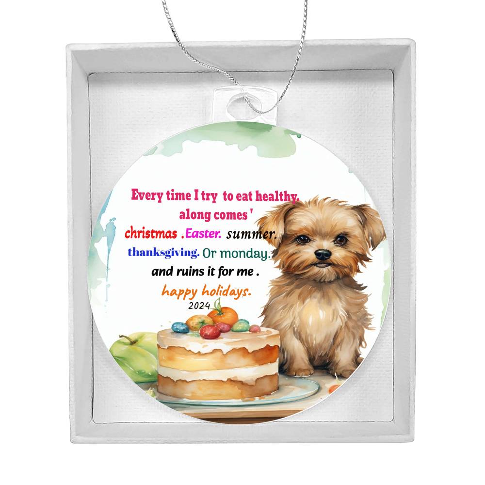 Dog Acrylic Ornament