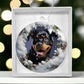 3D Dog christmas Acrylic Ornament