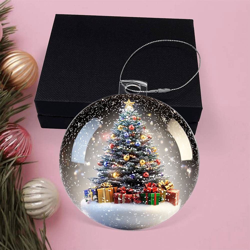 Globe 3D Christmas Acrylic Ornament