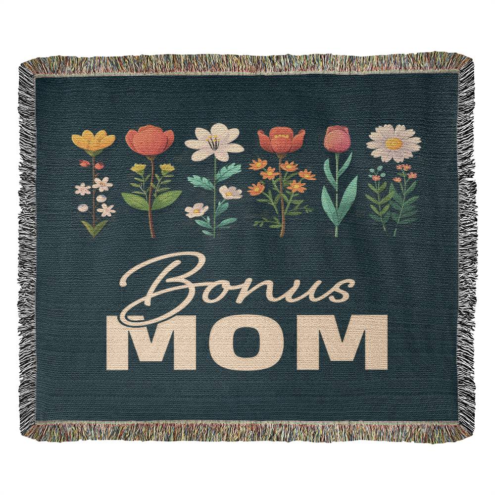 Bonus Mom Heirloom Photo Woven Blanket