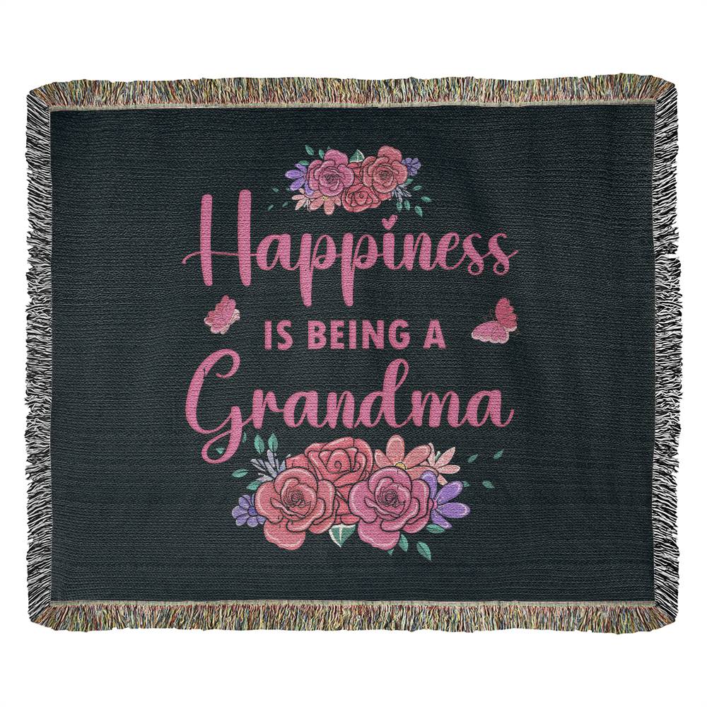 Grandma Heirloom Photo Woven Blanket