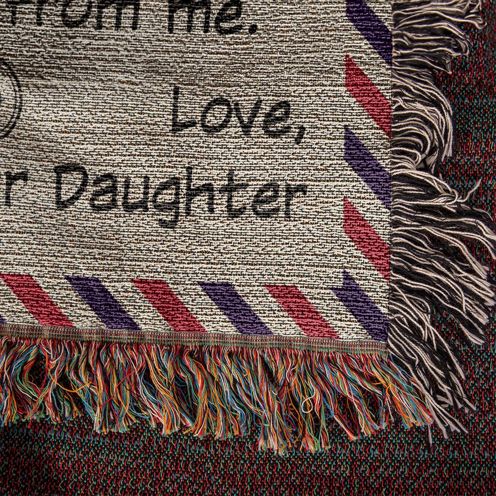 Dear Mom Heirloom Photo Woven Blanket