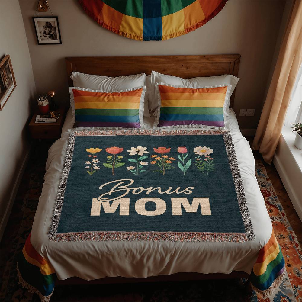 Bonus Mom Heirloom Photo Woven Blanket