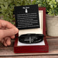 To My Son  Men's Cross Bracelet