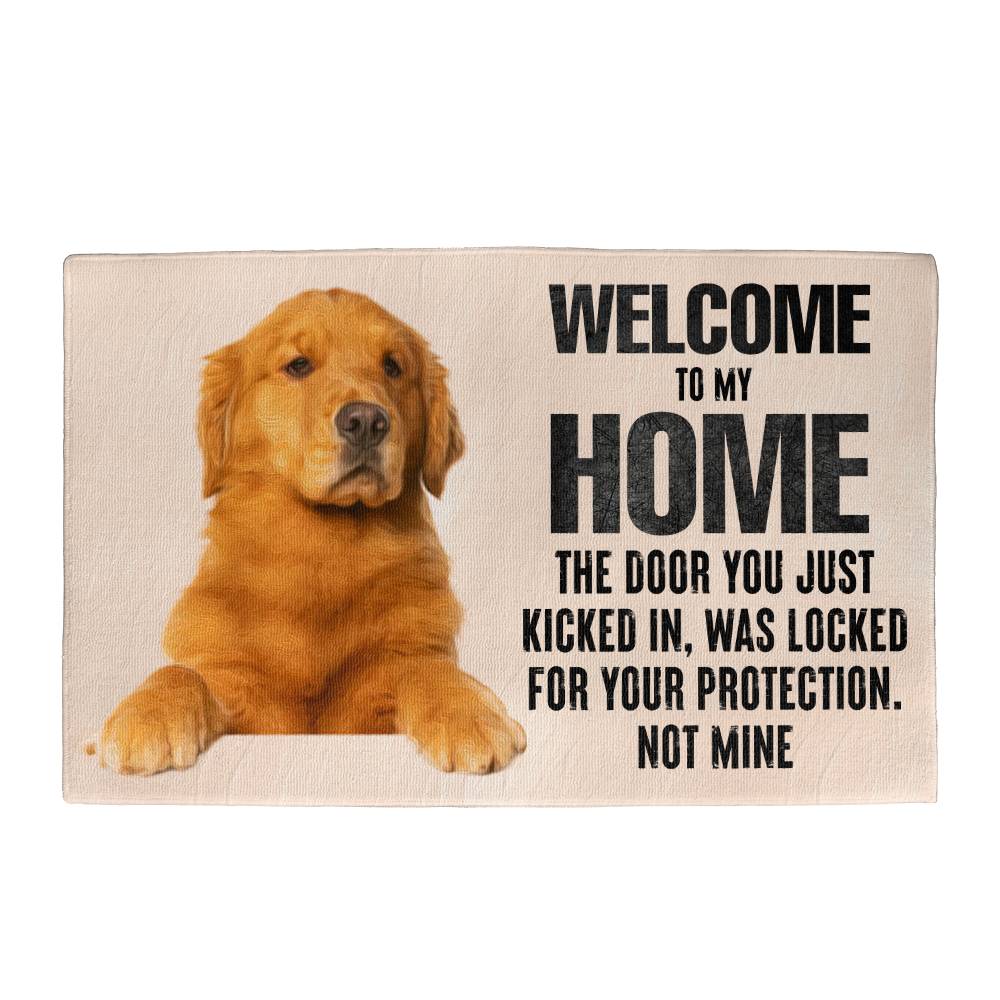 Door welcome mat