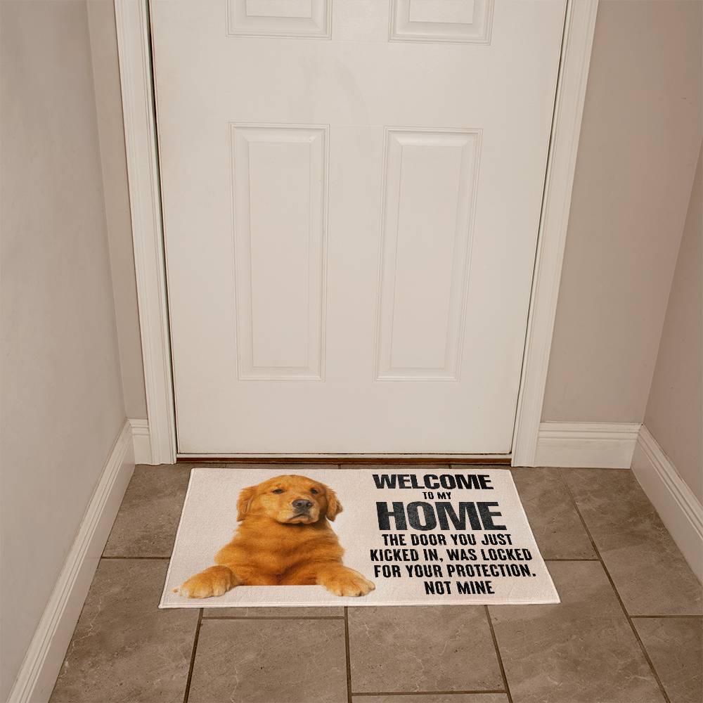 Door welcome mat