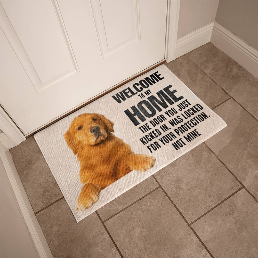 Door welcome mat