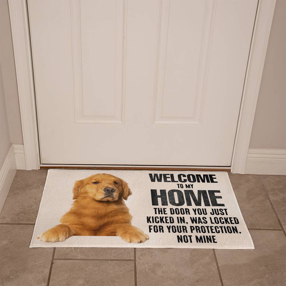 Door welcome mat