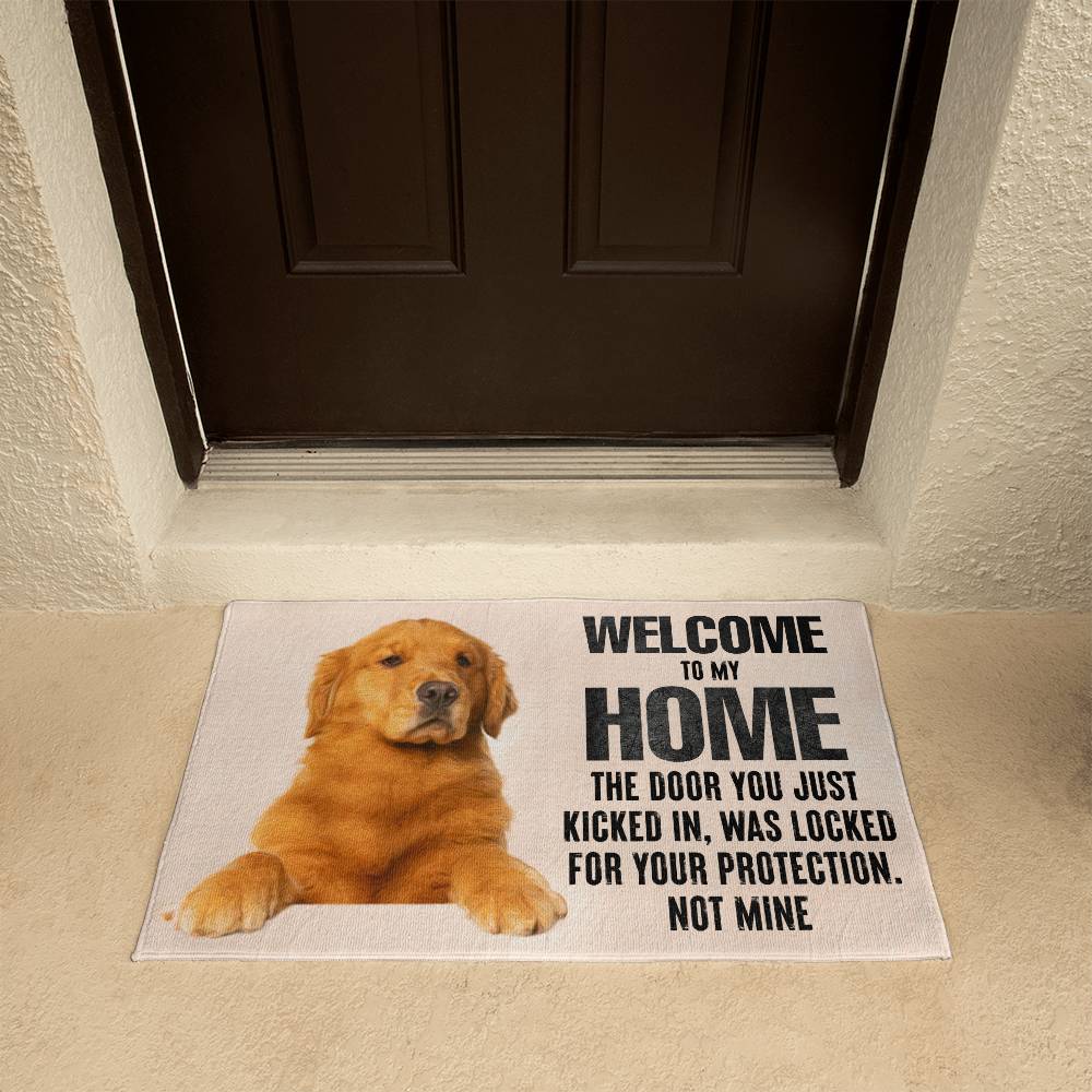 Door welcome mat