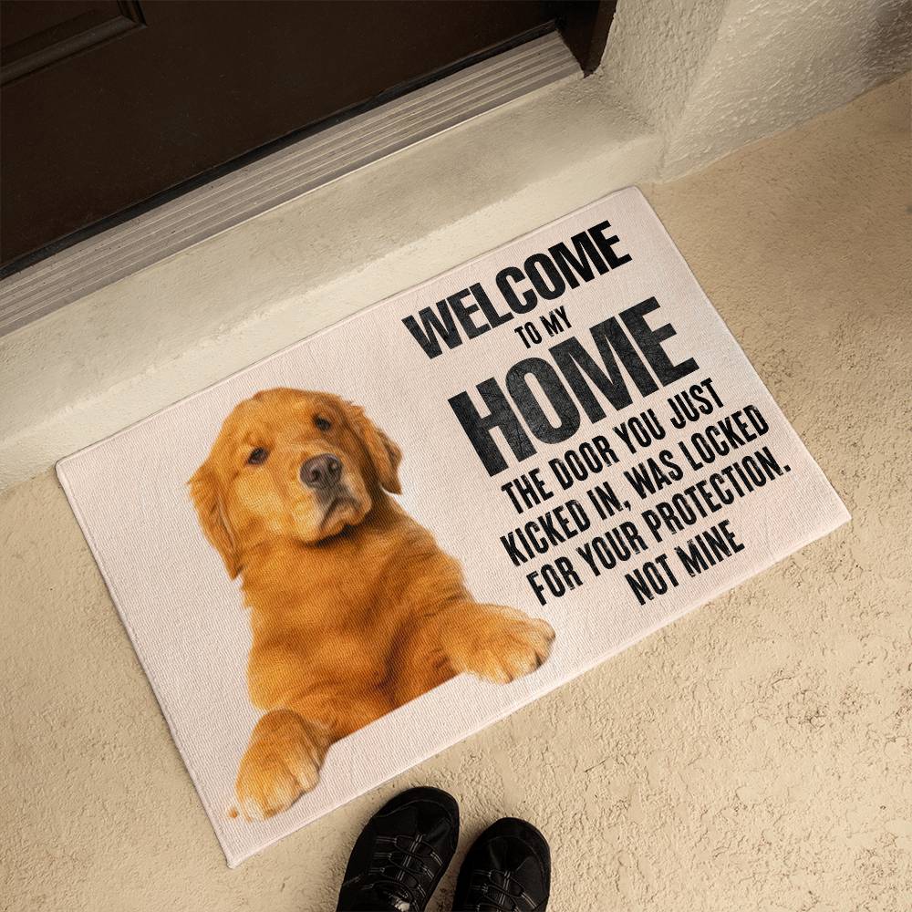 Door welcome mat