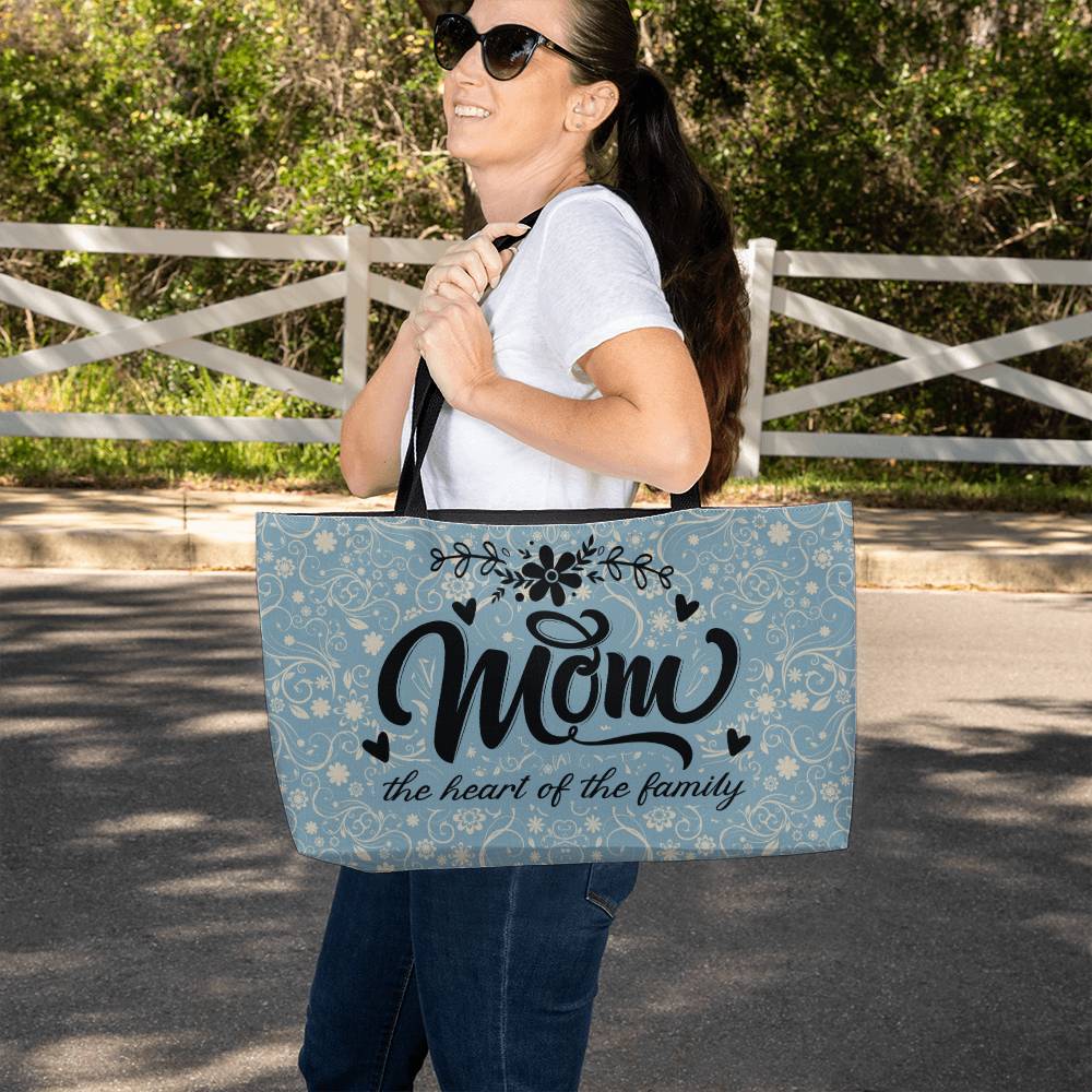 Mom  the heart Weekender Tote