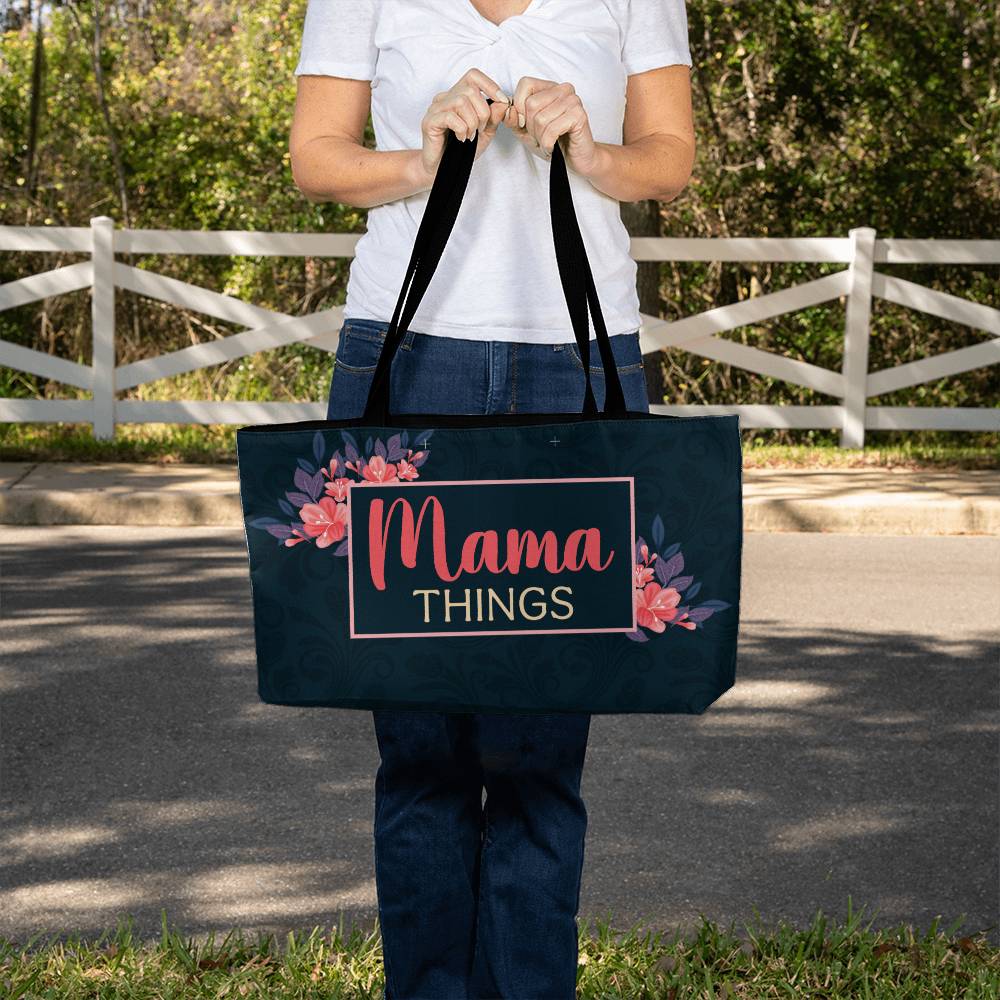 mom weekend tote bag