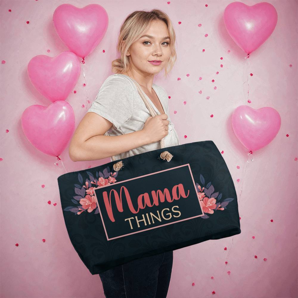 mom weekend tote bag