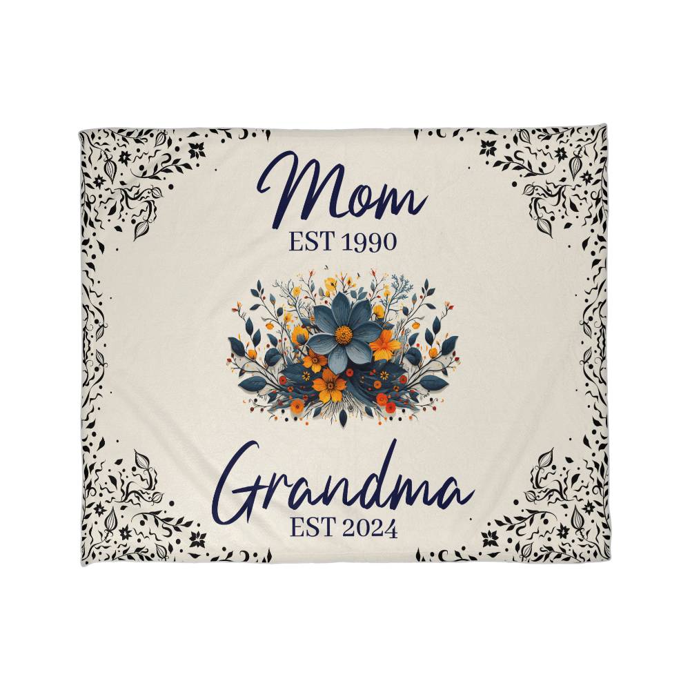 Mom Grandma  Coral Fleece Blanket