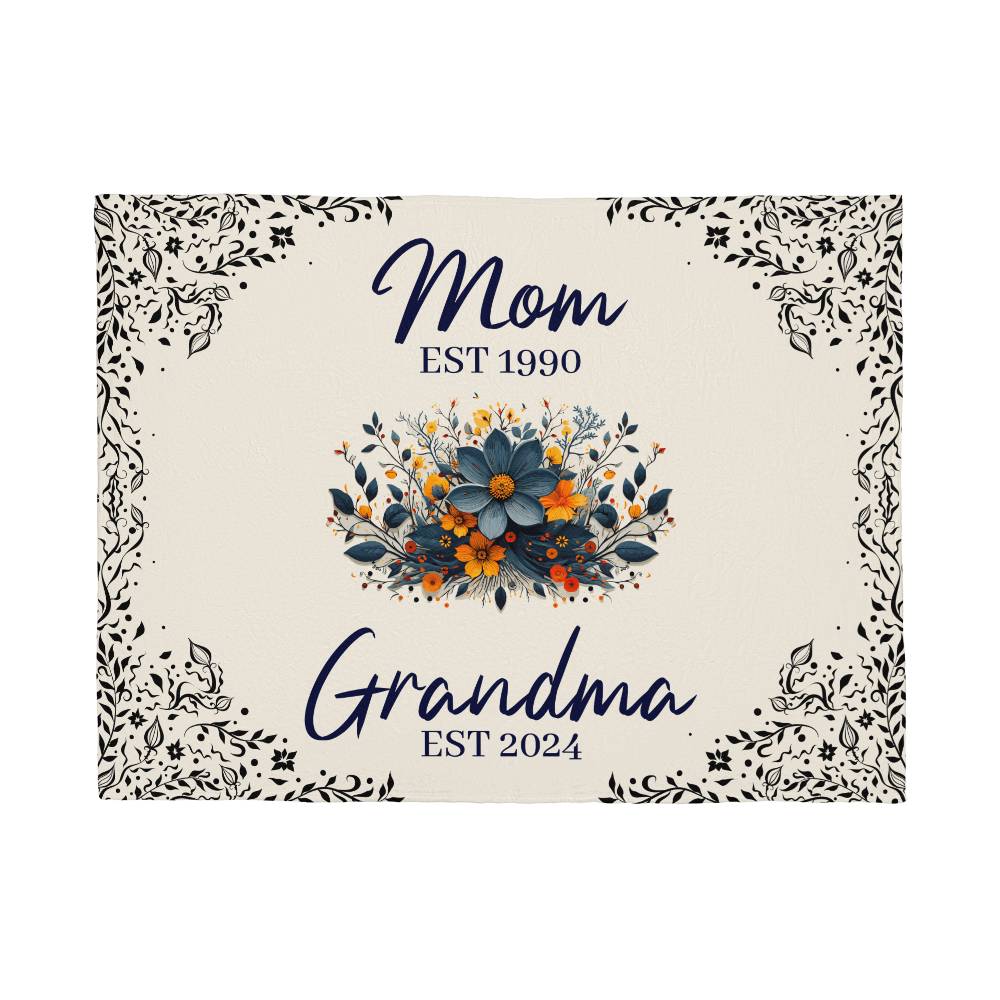 Mom Grandma  Coral Fleece Blanket