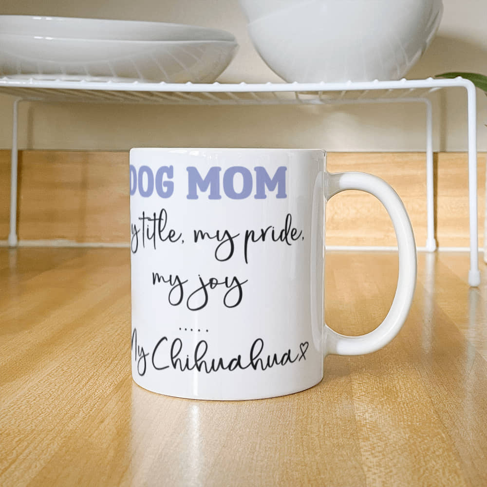 Dog Mom White Ceramic Mug