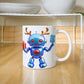 Robo Christmas White Ceramic Mug
