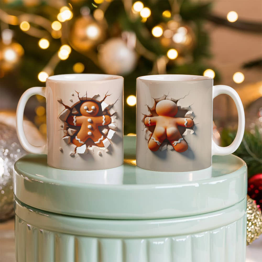 Ginger bread man  White Ceramic Mug