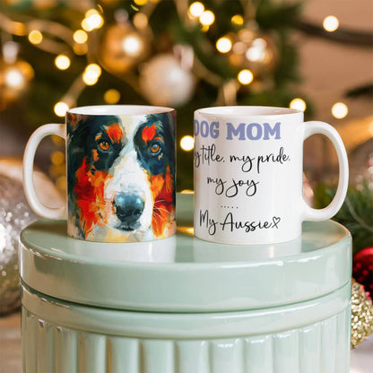 Dog Mom White Ceramic Mug