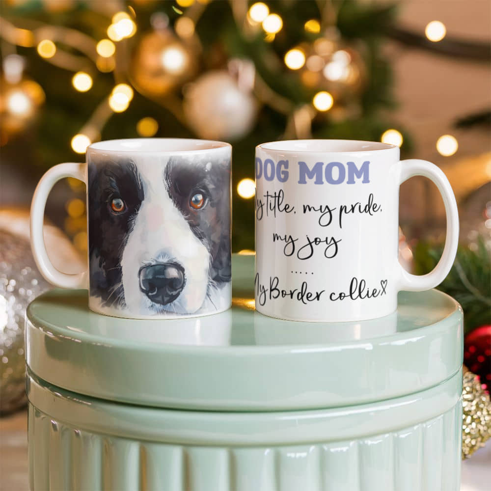 Dog Mom White Ceramic Mug