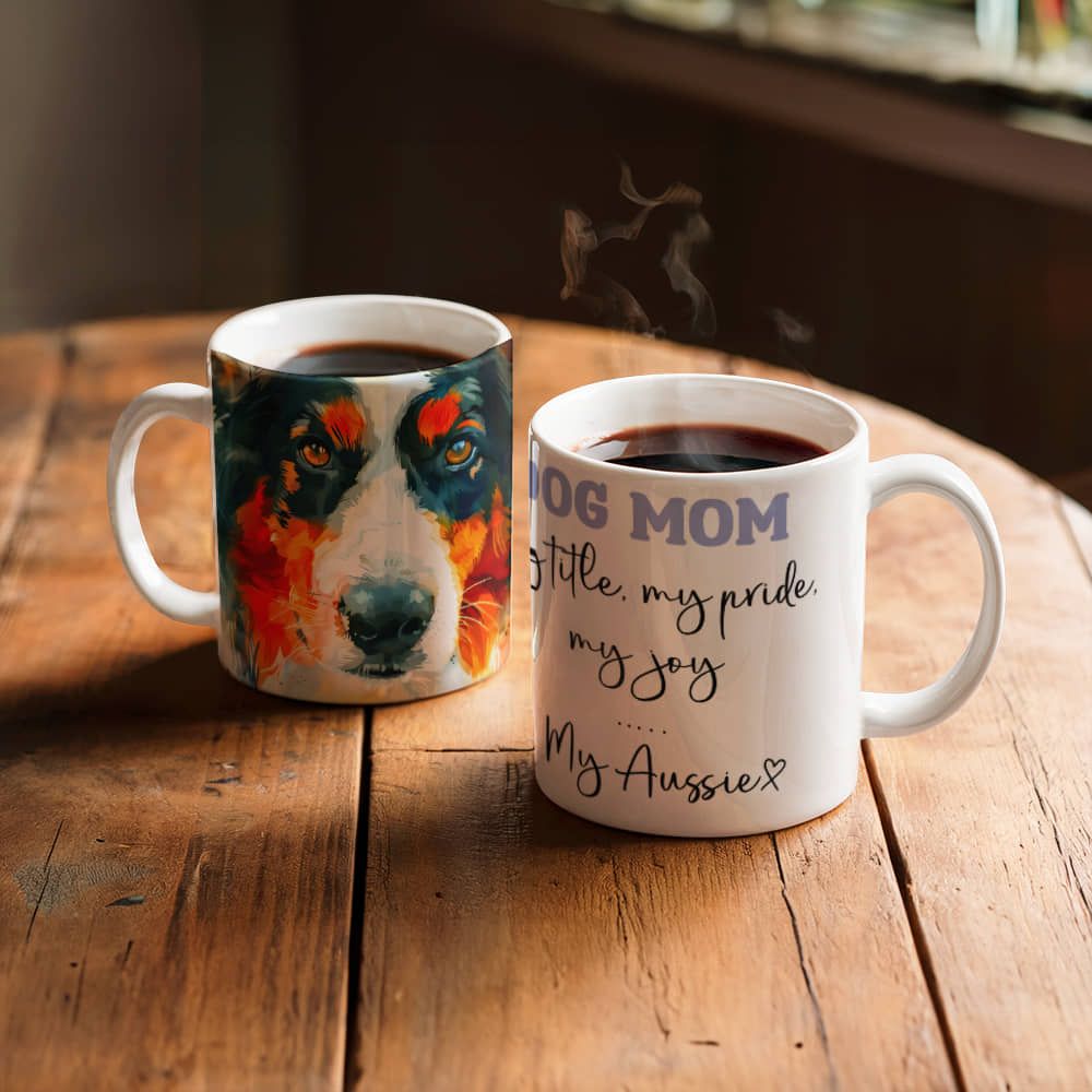 Dog Mom White Ceramic Mug