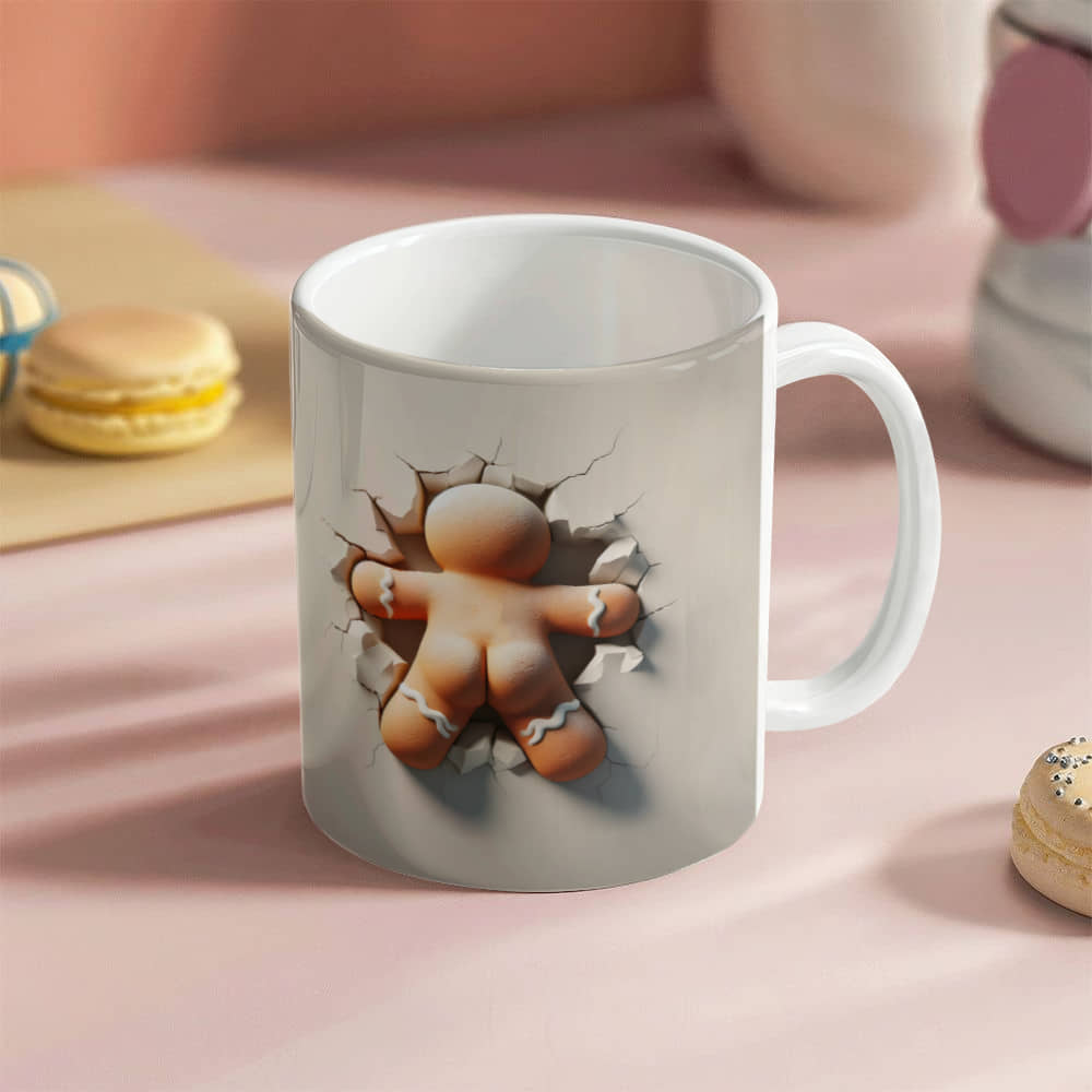 Ginger bread man  White Ceramic Mug