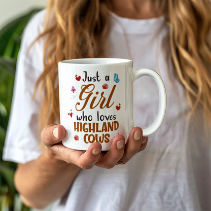 Just a girl White Ceramic Mug