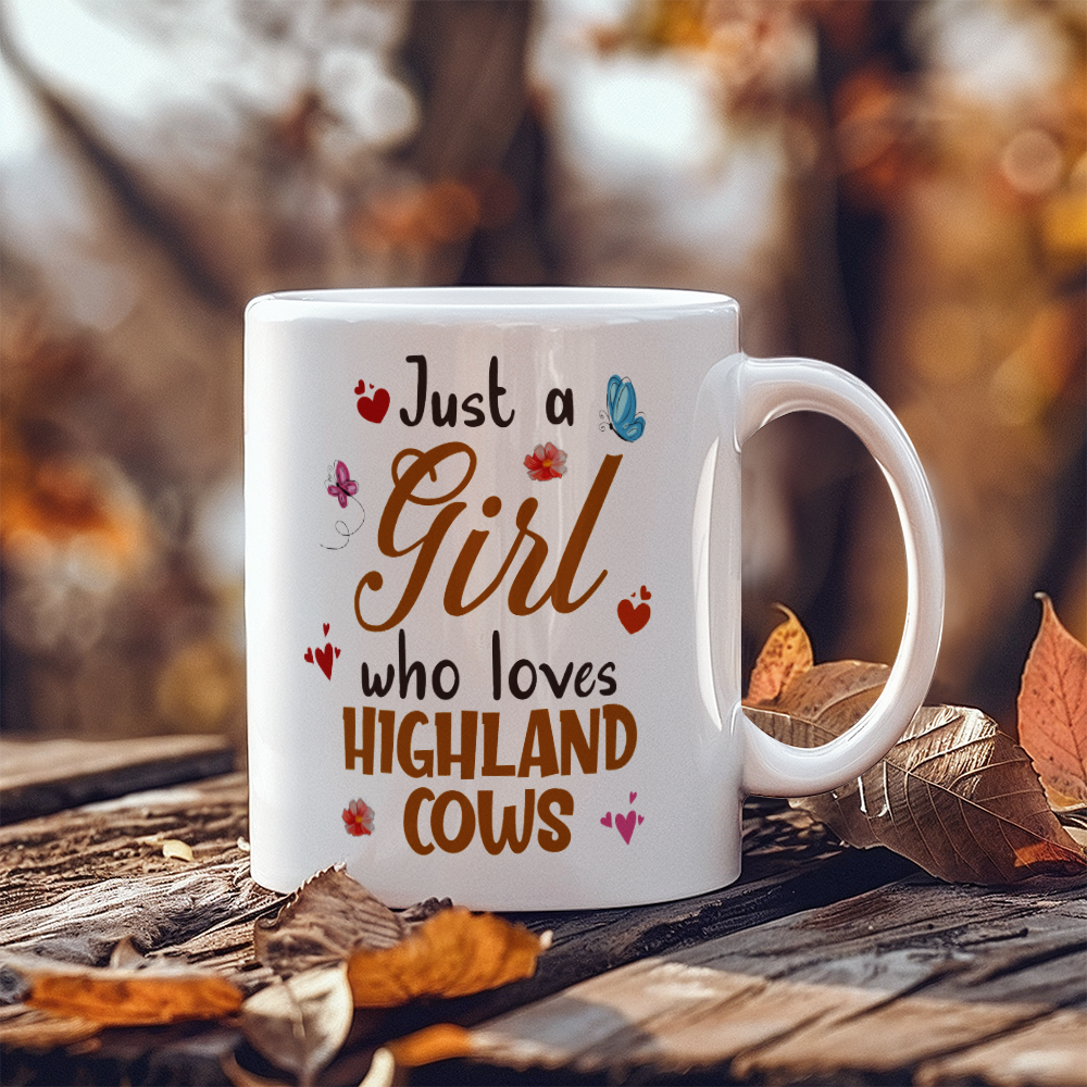 Just a girl White Ceramic Mug