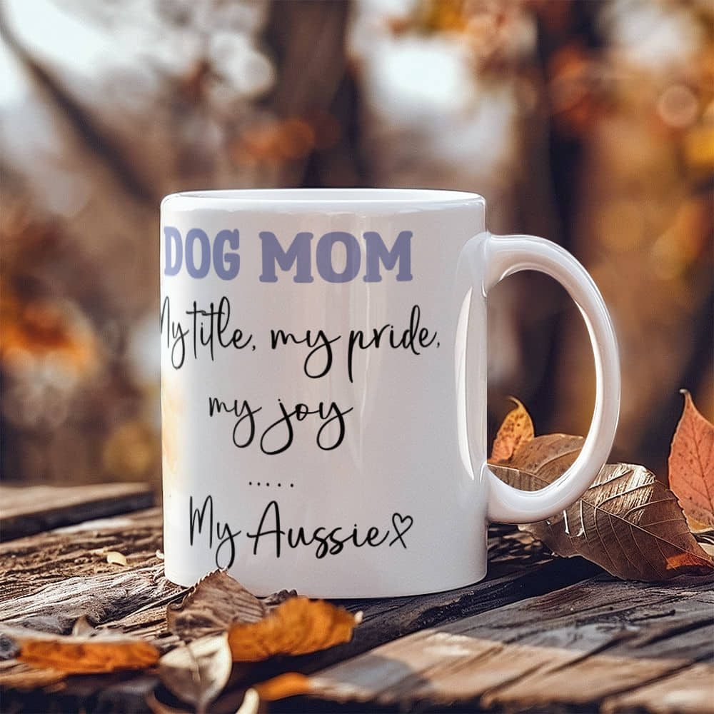 Dog Mom White Ceramic Mug