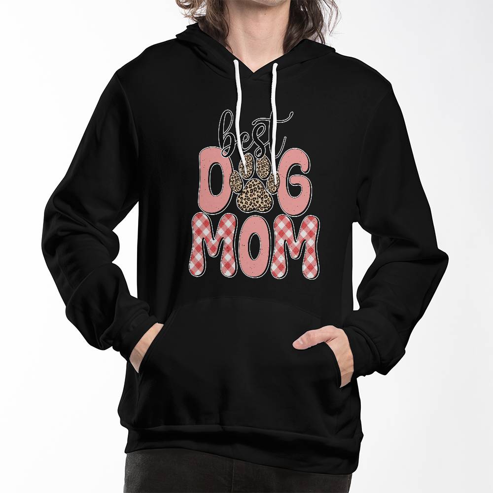 Best Dog Mom Bella + Canvas 3719 Unisex Pullover Hoodie Front Print