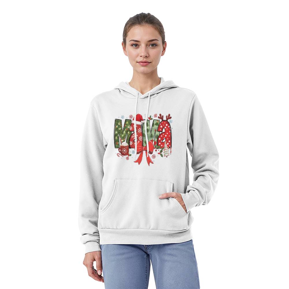 MAMA Bella + Canvas 3719 Unisex Pullover Hoodie Front Print