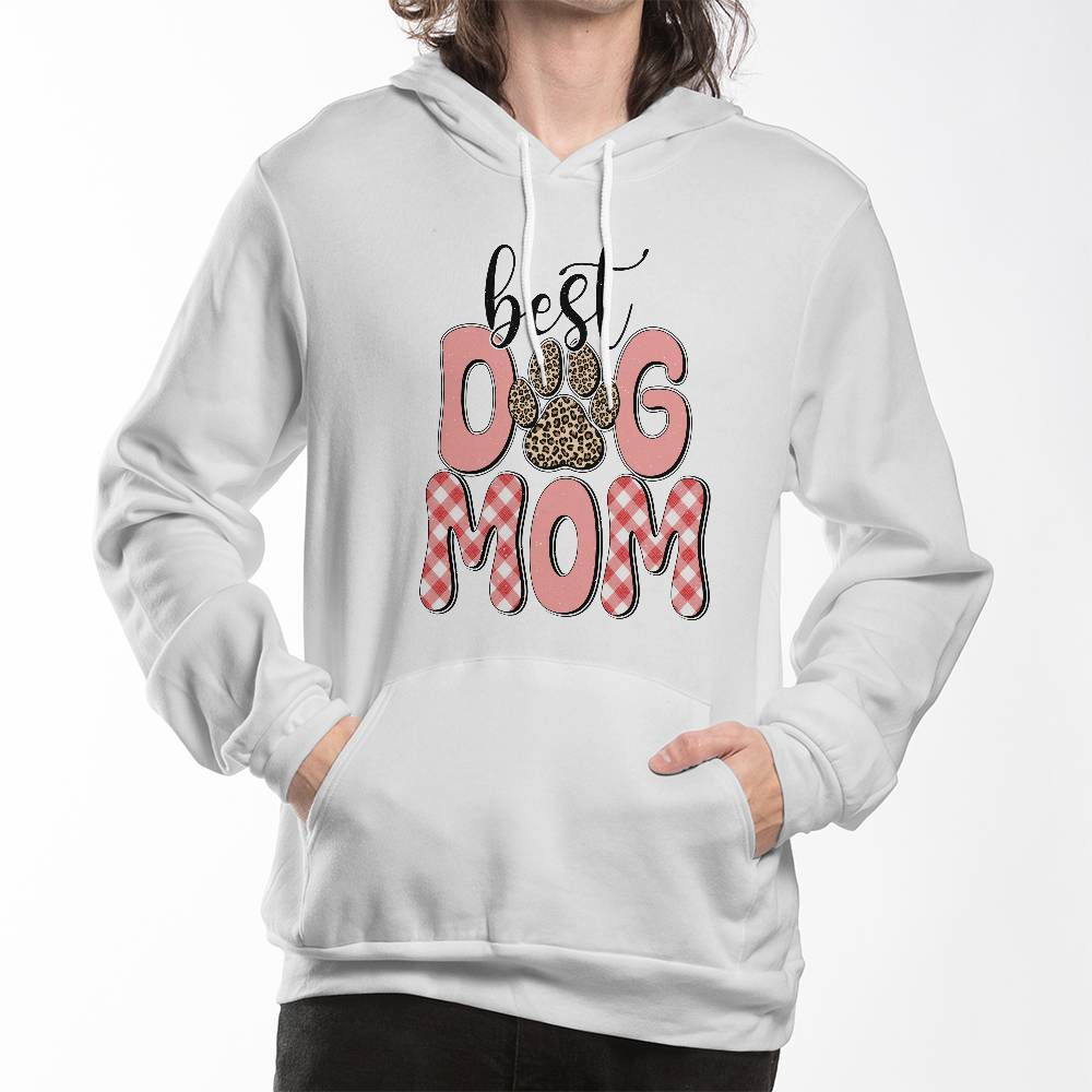 Best Dog Mom Bella + Canvas 3719 Unisex Pullover Hoodie Front Print