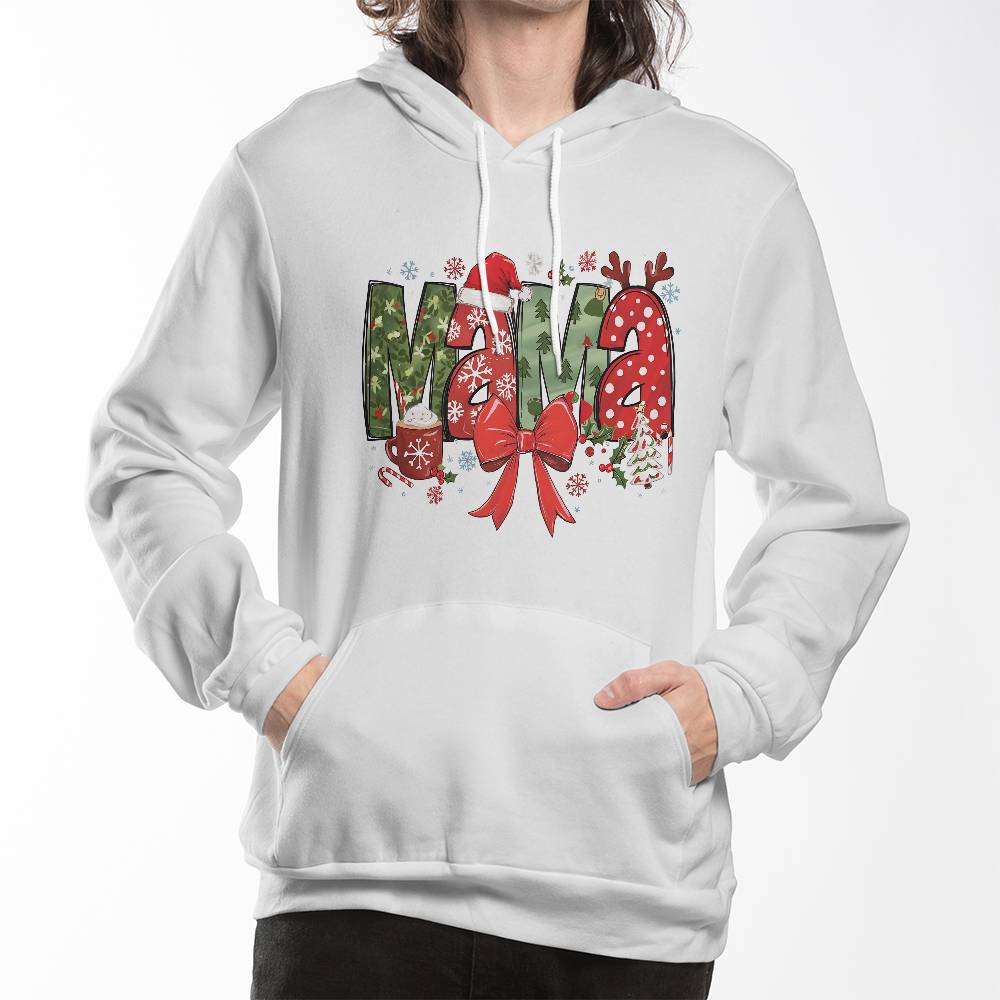 MAMA Bella + Canvas 3719 Unisex Pullover Hoodie Front Print