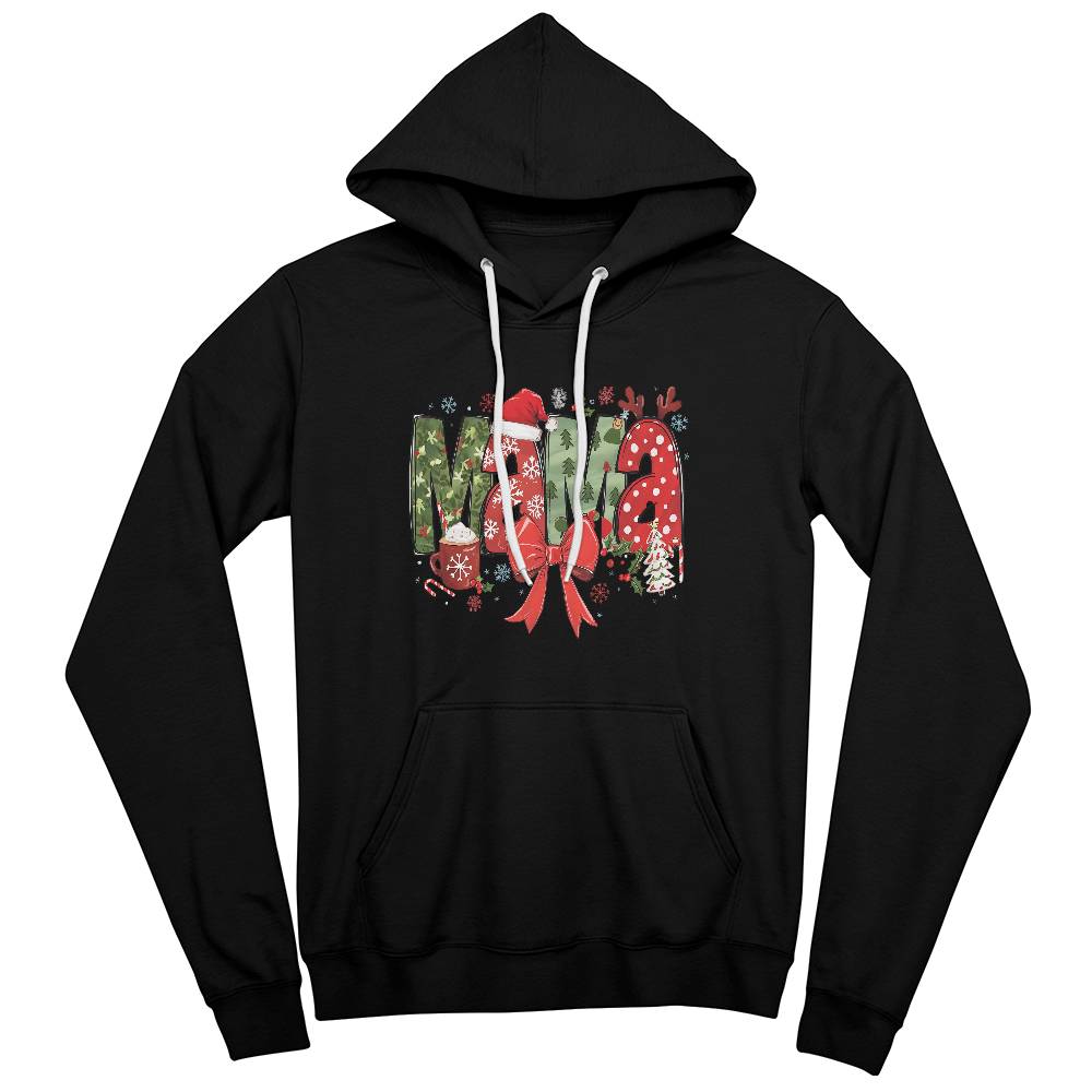 MAMA Bella + Canvas 3719 Unisex Pullover Hoodie Front Print