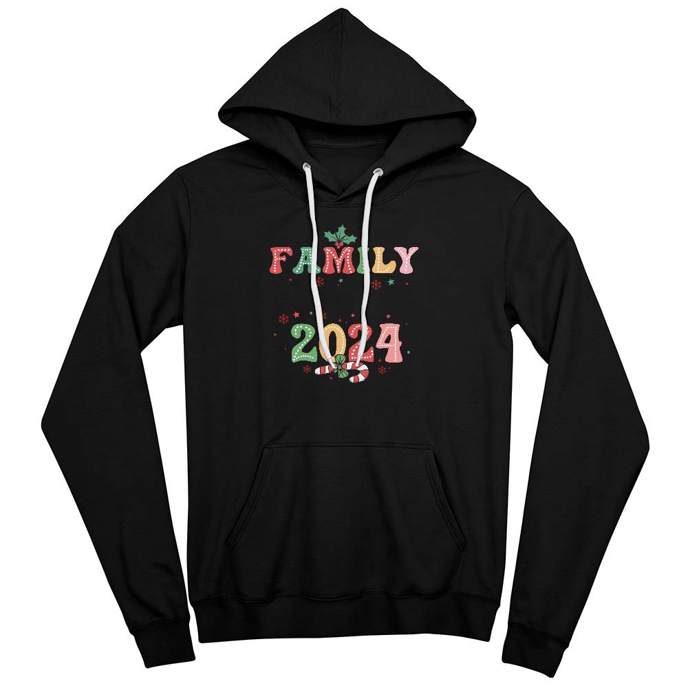 Family christmas 2024 Bella + Canvas 3719 Unisex Pullover Hoodie Front Print