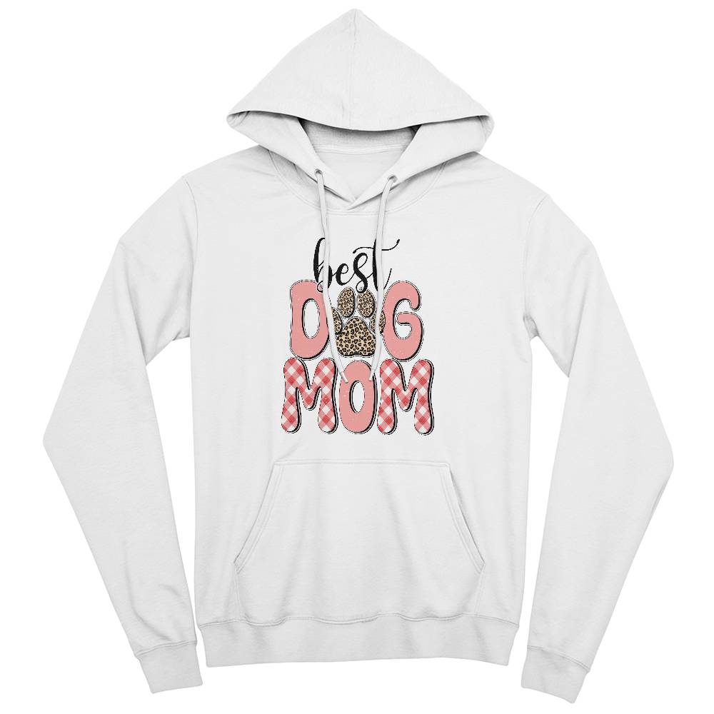 Best Dog Mom Bella + Canvas 3719 Unisex Pullover Hoodie Front Print