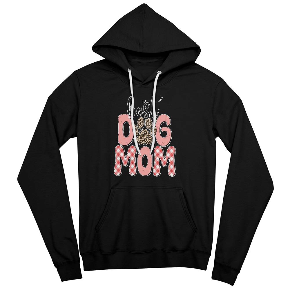 Best Dog Mom Bella + Canvas 3719 Unisex Pullover Hoodie Front Print