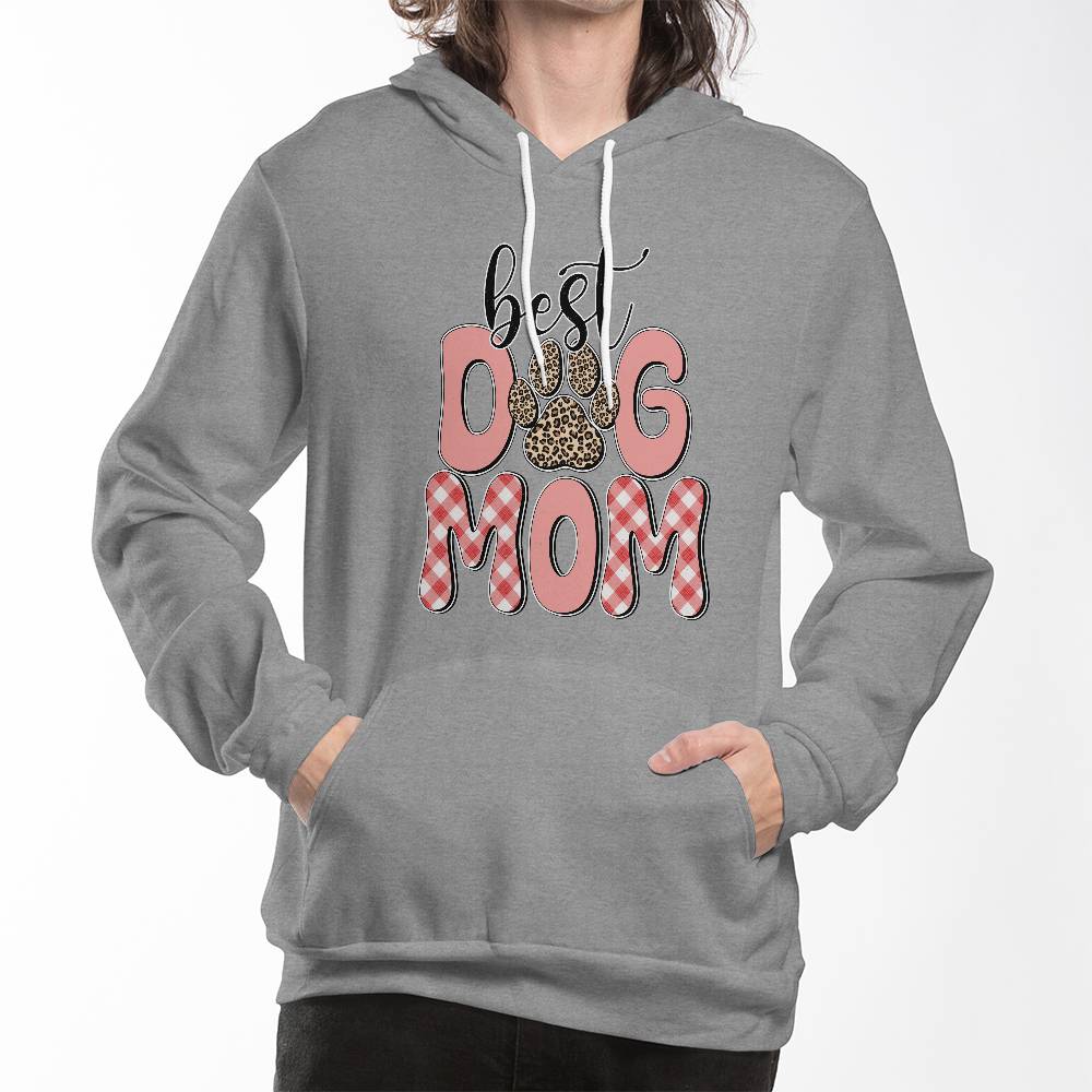 Best Dog Mom Bella + Canvas 3719 Unisex Pullover Hoodie Front Print