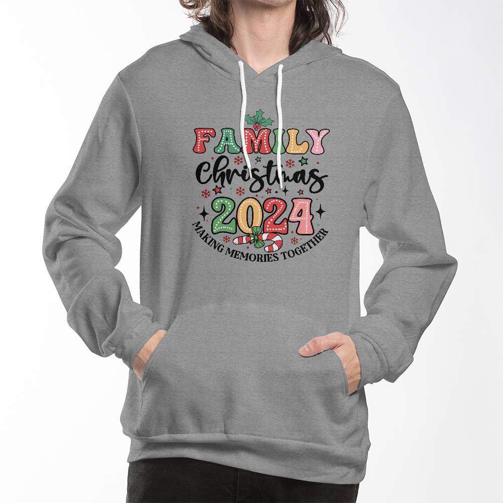 Family christmas 2024 Bella + Canvas 3719 Unisex Pullover Hoodie Front Print