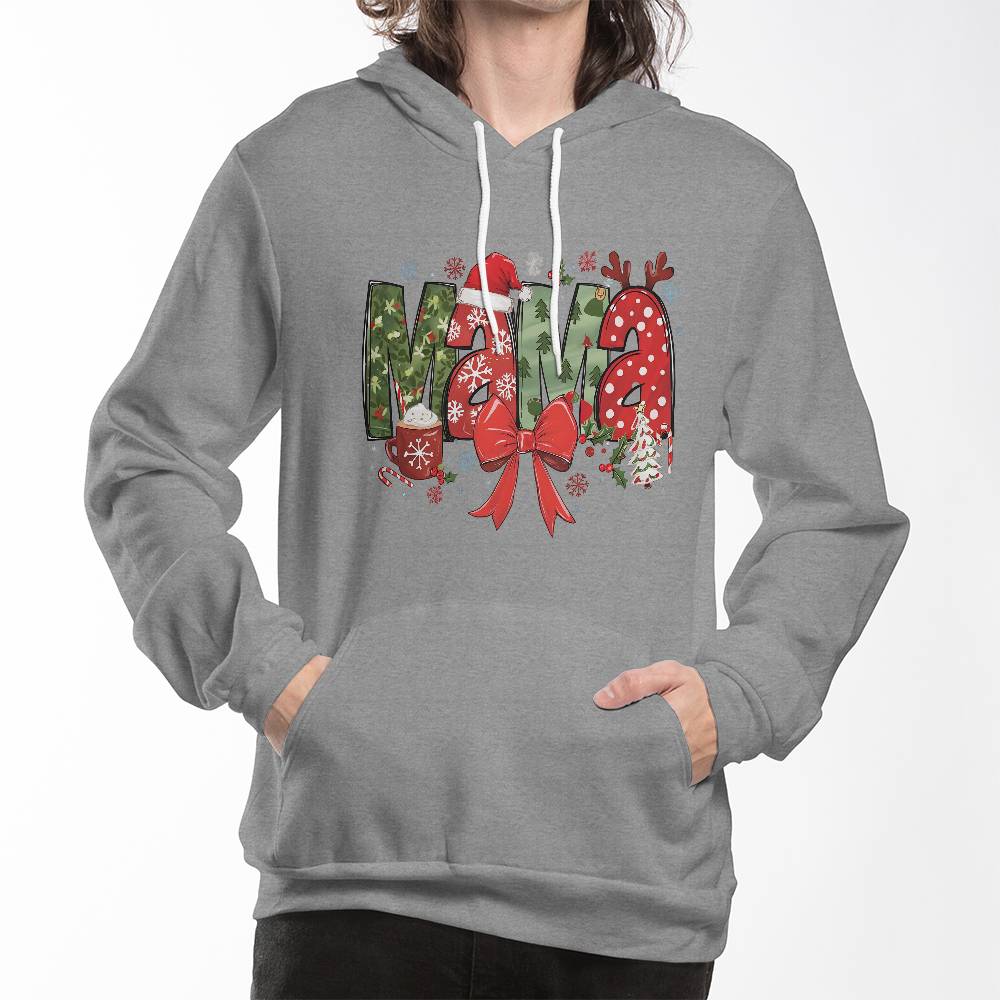 MAMA Bella + Canvas 3719 Unisex Pullover Hoodie Front Print