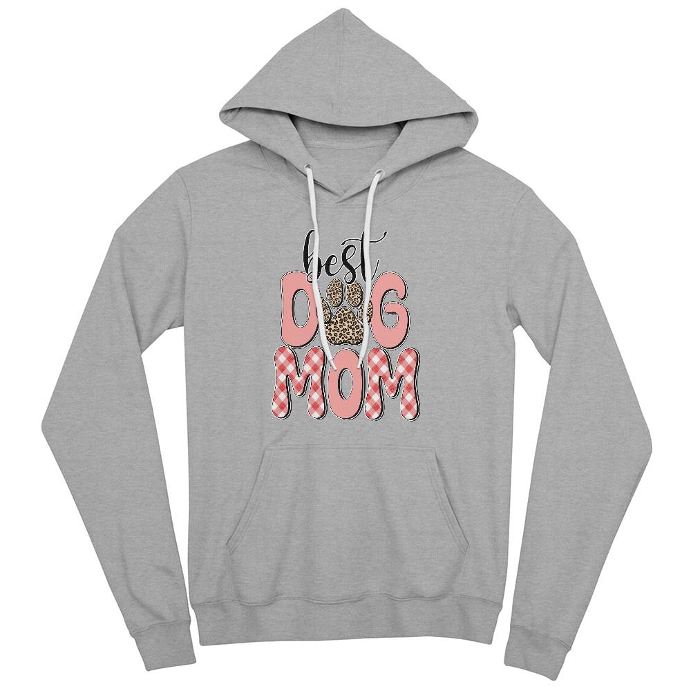 Best Dog Mom Bella + Canvas 3719 Unisex Pullover Hoodie Front Print