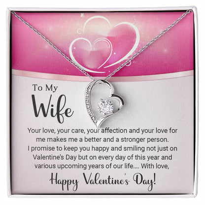 To My Wife - Valentine's Day Gift - Forever Love Necklace