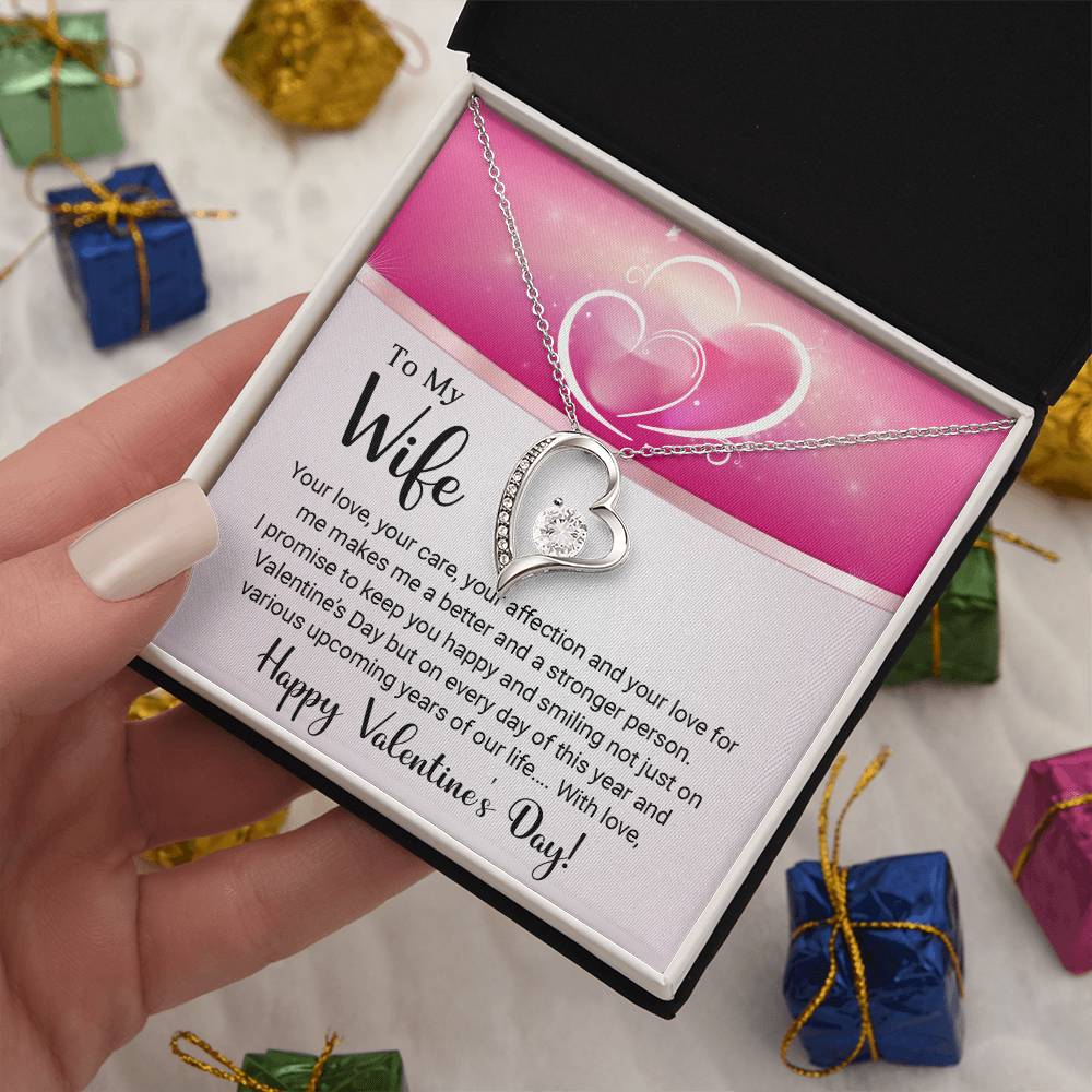 To My Wife - Valentine's Day Gift - Forever Love Necklace