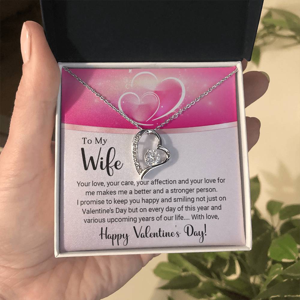 To My Wife - Valentine's Day Gift - Forever Love Necklace