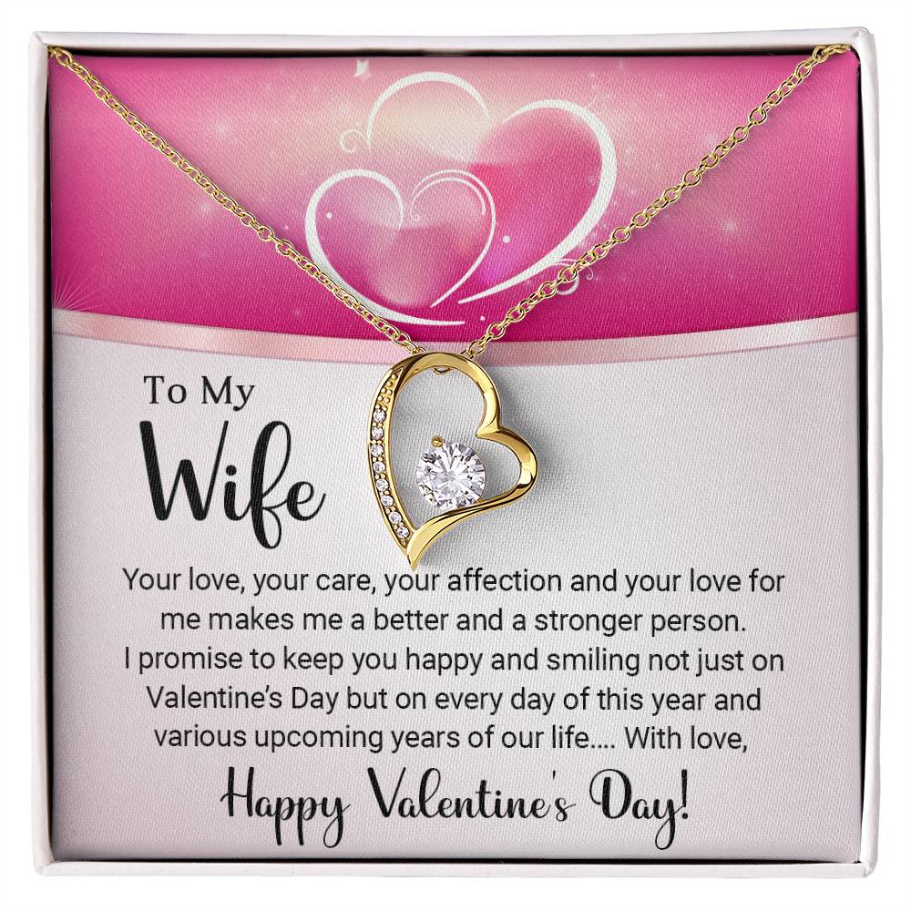 To My Wife - Valentine's Day Gift - Forever Love Necklace