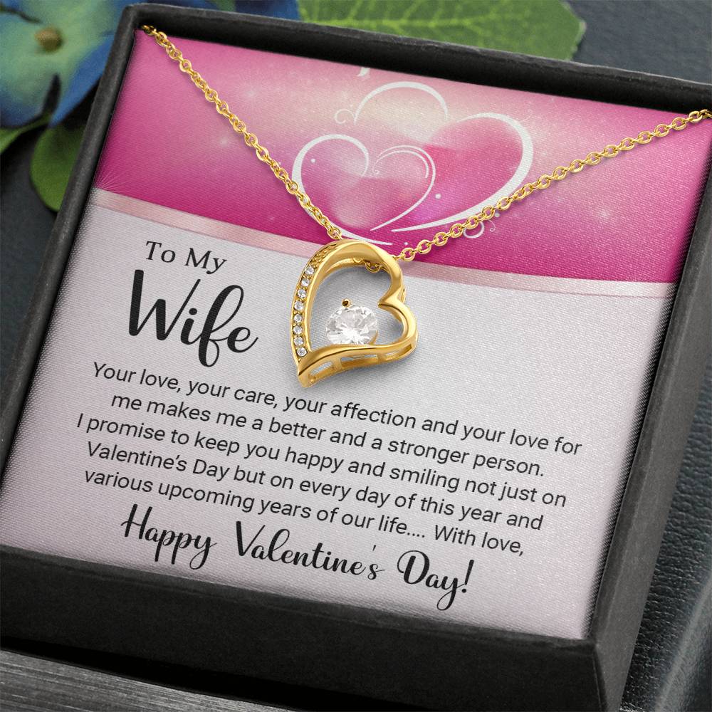 To My Wife - Valentine's Day Gift - Forever Love Necklace